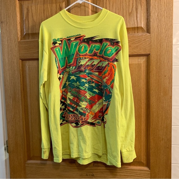 34th Eldora Speedway World 100 Racing Shirt LS 2004 Men’s Size L Rossburg Ohio - Picture 1 of 7